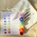 Seven Chakra Healing Stone Set - Reiki Gift Set Tumbled Gemstones