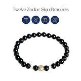 Zodiac Sign Obsidian Bracelet Gift Series