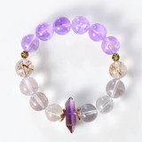 Amethyst Crystal Pillar Gift Bracelet for Women