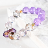 Amethyst Crystal Pillar Gift Bracelet for Women