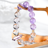 Amethyst Crystal Pillar Gift Bracelet for Women