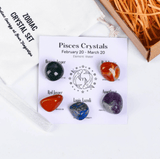 Zodiac Healing and Crystal Stone Gift Set